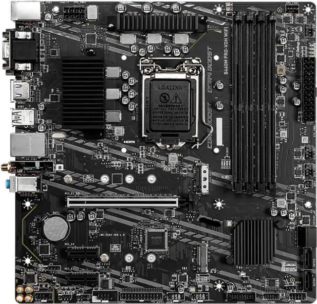 Main image of Motherboard Fit forMSI B460M PRO-VDH WiFi forIntel B460 LGA 1200 with I/O Back Plate Shield
