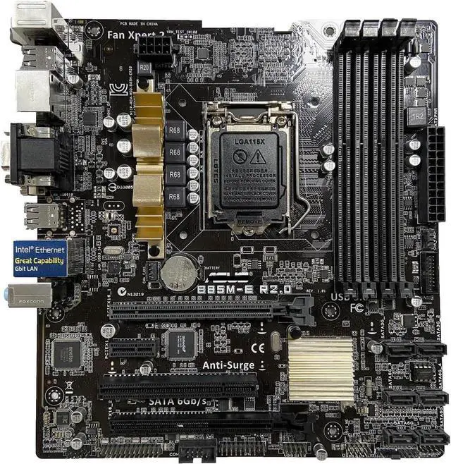 Main image of Motherboard Fit forASUS B85M-E r2.0 forIntel LGA 1150 with I/O Back Plate Shield