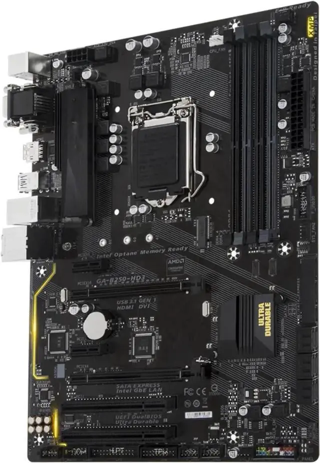 Alt view image 2 of 4 - Computer Motherboards Fit forGigabyte B250 HD3 Desktop Motherboard LGA 1151 Support 6th/7th-Gen I7 I5 I3 DDR4 64GB M.2 SSD