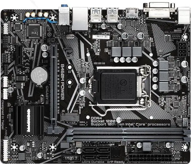 Main image of Motherboard Fit forGigabyte B460M Power forIntel B460 LGA 1200 with I/O Back Plate Shield