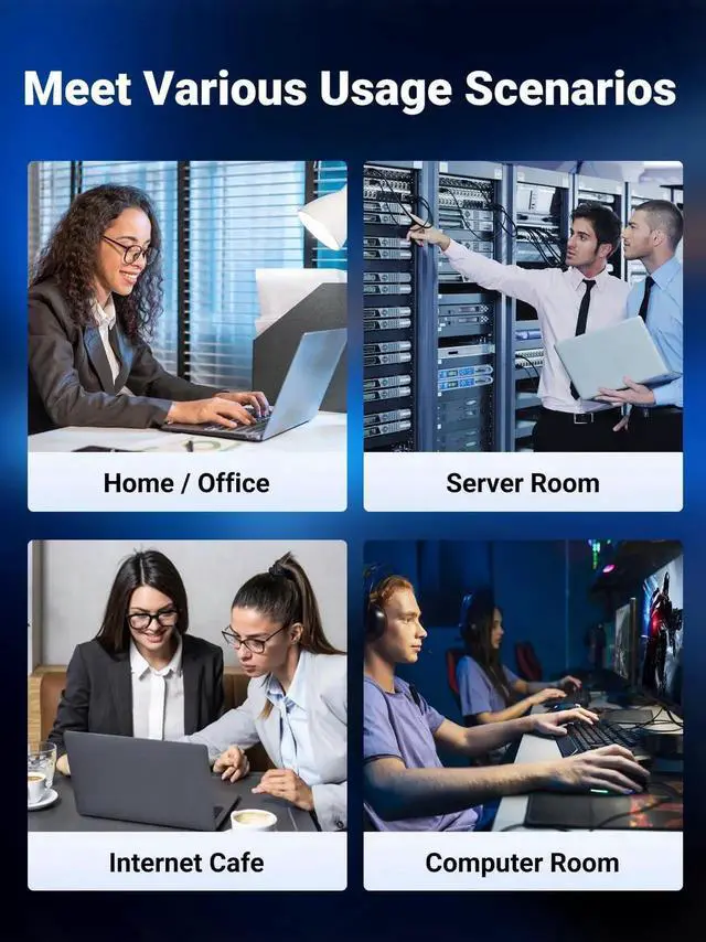 Alt view image 5 of 7 - JAENFONG Cat 8 Ethernet Cable 50FT, High Speed Braided 40Gbps 2000Mhz Network Cord Cat8 RJ45 Shielded Indoor Heavy Duty LAN Cables Compatible for Gaming PC PS5 PS4 PS3 Xbox Modem Router 50FT