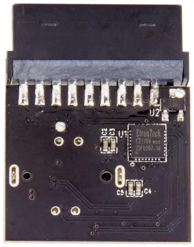 Alt view image 6 of 7 - JAENFONG Motherboard 19/20Pin to USB 3.1 Type E Front Panel Socket Converter Adapter with Chip