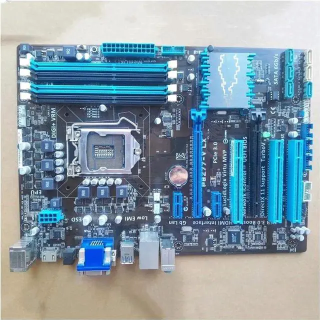 Alt view image 2 of 4 - Pc Motherboard Motherboard Fit forASUS Motherboard P8Z77-V LX LGA 1155 DDR3 I3 I5 22/32nm CPU USB3.0 32GB SATA3 VGA HDMI Z77 Desktop Motherboard