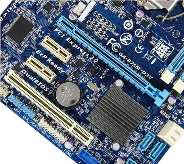 Alt view image 2 of 4 - Pc Motherboard Motherboard GA-B75M-D3V Desktop Motherboard B75 Socket LGA 1155 I3 I5 I7 DDR3 32G Micro ATX Original B75M-D3V