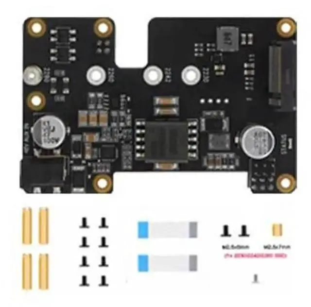 Alt view image 2 of 4 - JAENFONG X1002 for Raspbery Pi 5 Expansion Board NVMe & POE PCIE to M.2 NVME SSD Expansion Board for RPI 5