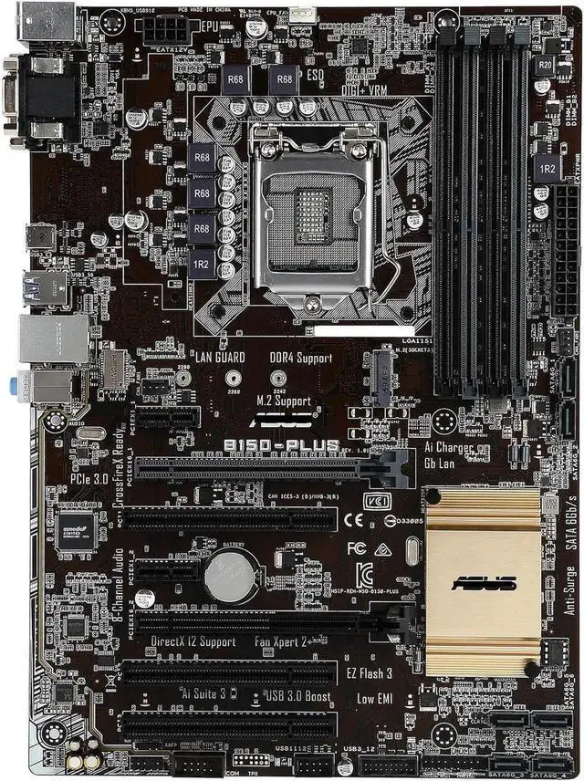 Main image of Motherboard Fit forASUS B150-PLUS forIntel LGA 1151 with I/O Back Plate Shield