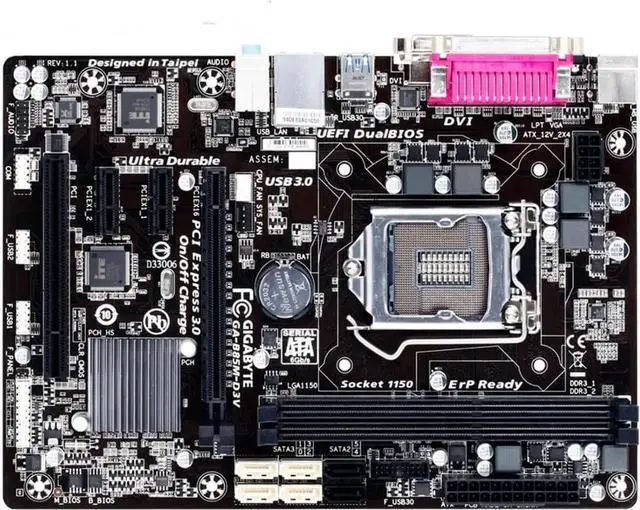 Main image of Pc Motherboard Fit forGigabyte GA-B85M-D3V Original Motherboard LGA 1150 DDR3 B85M-D3V 16GB USB3.0 SATA3 B85 Desktop Motherboard PC