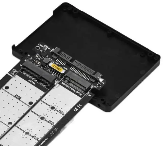 Main image of JAENFONG 2 in 1 M.2 NGFF MSATA SSD To SATA 3.0 Adapter Converter Card M.2 NGFF B-key & MSATA SSD To SATA 3.0 Adapter Card for PC Laptop