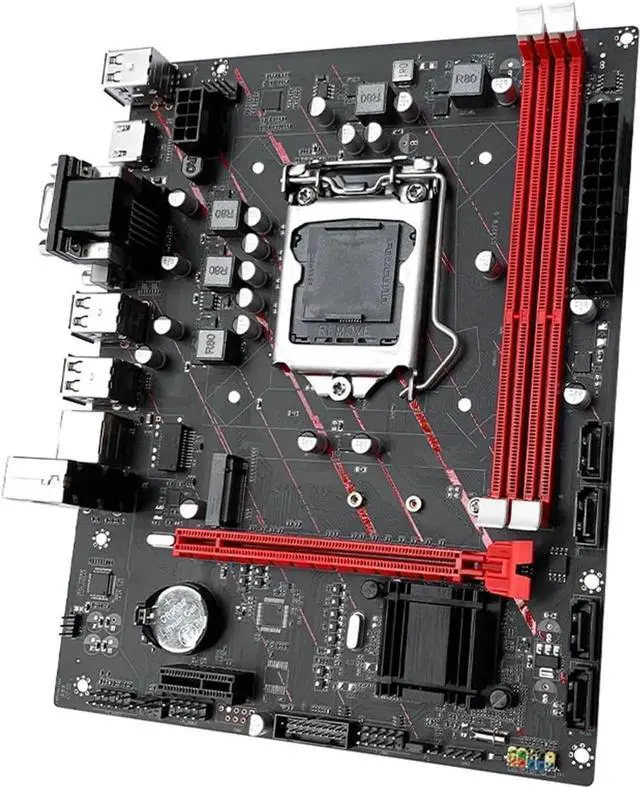 Main image of Motherboard Fit for JGINYUE H61 LGA 1155 M-ATX Motherboard forIntel i3 i5 i7 E3 V2 CPU DDR3 1333 1600MHz 16GB RAM SATA USB2.0 VGA HDMI DVI H61M-G