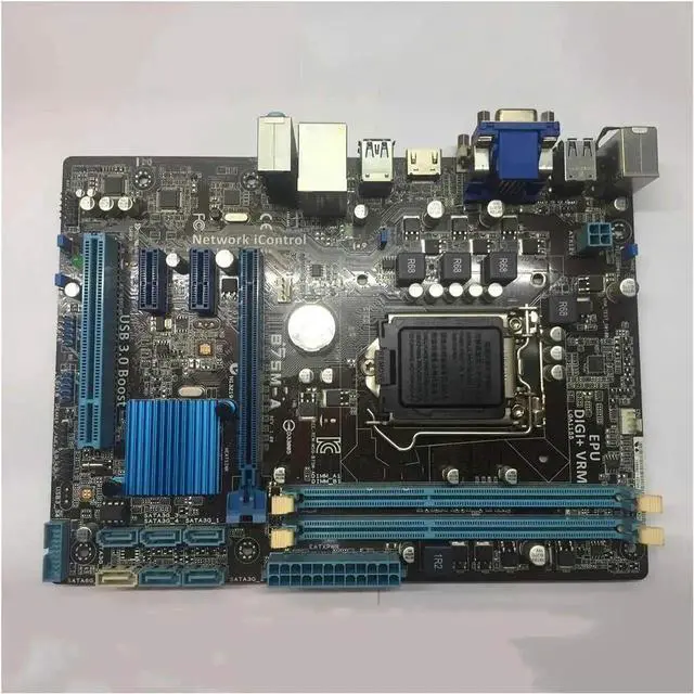 Alt view image 2 of 3 - Pc Motherboard Motherboard Fit forASUS B75M-A LGA1155 DDR3 for I3 I5 I7 22/32nm CPU USB3.0 B75 Motherboard