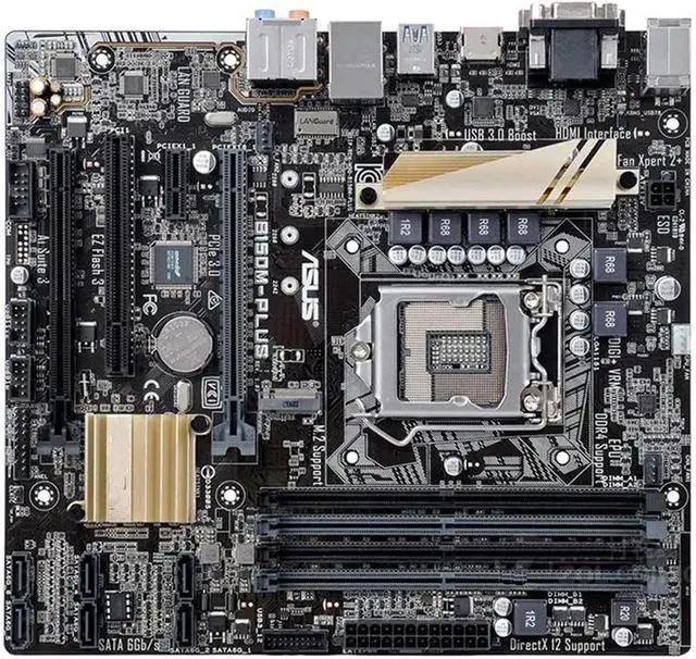 Main image of Computer Motherboards Comput Motherboard Fit forASUS B150M-PLUS DDR4 LGA 1151 Desktop Motherboard 64GB USB2.0 USB3.0 HDMI DVI VGA B150 Mainboard