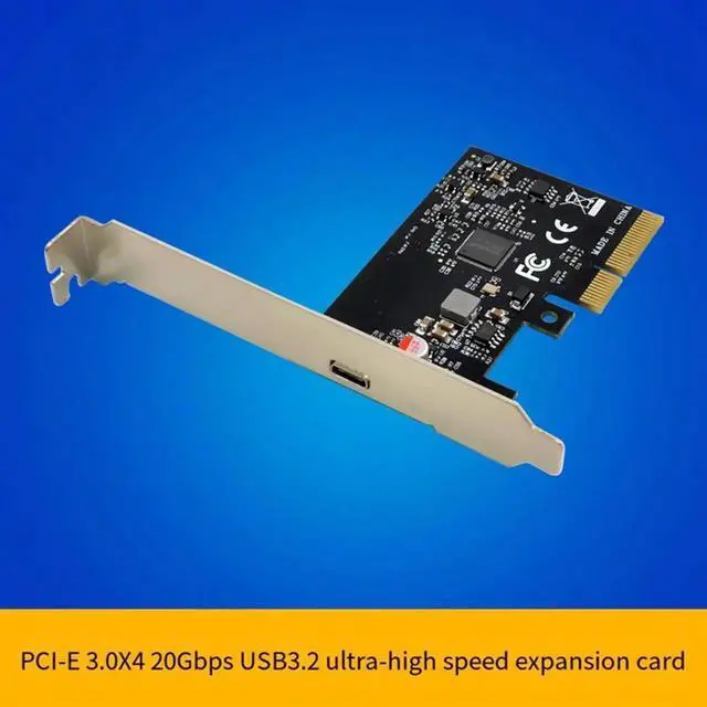 Alt view image 2 of 7 - JAENFONG USB3.2 PCI-E Expansion Card USB 3.0 PCIe X4 20Gbps Industrial Speed Expansion Card ASM3242 for Desktops