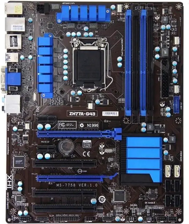 Main image of Pc Motherboard Computer Motherboard Fit forMSI ZH77A-G43 Motherboard DDR3, Suitable for I3 I5 I7 CPU USB3.0 SATA3 H77 Motherboard