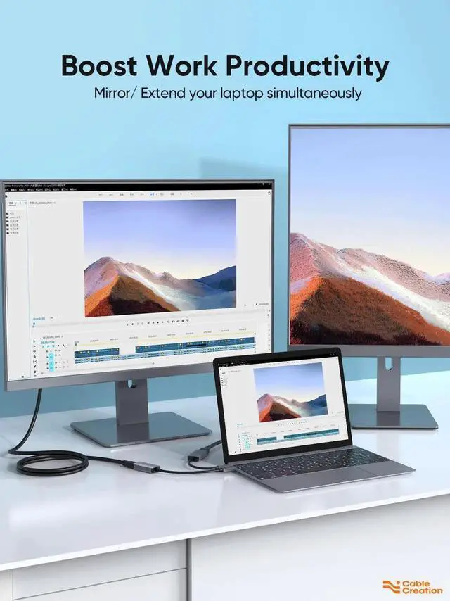 Alt view image 7 of 7 - JAENFONG USB C to HDMI Adapter for Home Office 4K@60Hz HDR, Type C Male to hdmi Female Adapter Thunderbolt 3 Compatible, for MacBook/Pro/Air, iPad Pro, Surface Book 2, Galaxy S22/S20, Aluminum