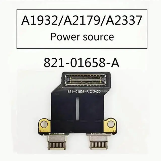Alt view image 2 of 4 - JAENFONG DC Power Jack I/O USB-C Board Flex Cable Replacement For Air 13Inch A2337 A2179 A1932 820-01161-A 821-01658-A