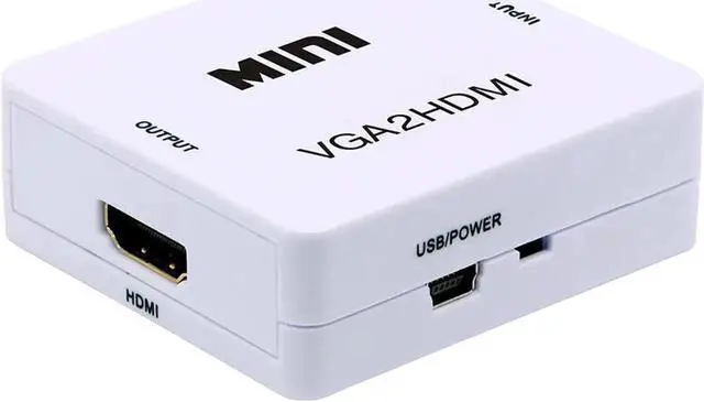 Alt view image 5 of 5 - VGA to HDMI-compatible Adpater ,HD 1080P VGA w/ Audio to HDMI-compatible Audio Video Converter for HDTVs, monitors, displayers, Laptop Desktop Computer