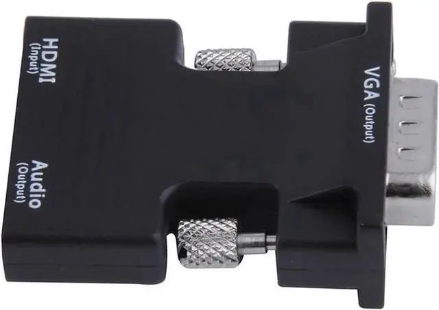 Alt view image 2 of 4 - Active 1080P HDMI-compatible Female to VGA Male Converter Adapter Dongle with 3.5mm Stereo Audio portable HDMI-compatible Connector for Laptop PC PS3 Xbox STB Blu-ray DVD TV Stick