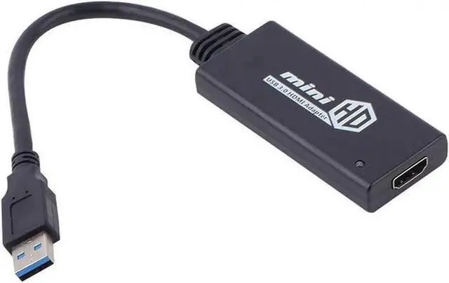 Alt view image 2 of 6 - USB to HDMI Adapter, 1080P HD Audio Video Cable Converter, USB 3.0 to HDMI for Multiple Monitors, Compatible with Windows 10/8.1/8/7 (Not Support Vista,LINUX)