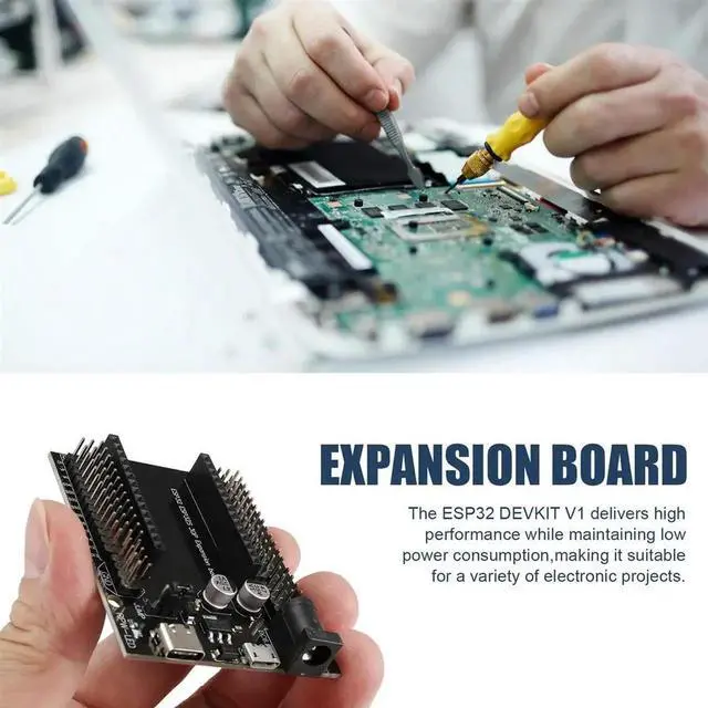 Alt view image 2 of 4 - JAENFONG ESP32 DEVKIT V1 Power Supply Panel ESP32 30P Power Board ESP32S Development Board Expansion Board