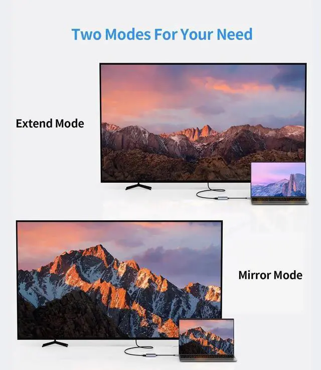 Alt view image 2 of 7 - JAENFONG USB C to HDMI Adapter (4K@60Hz) 3-in-1 Multiport AV Converter with PD100W, USB 3.0 and HDMI Ports Compatible with MacBook Pro/Air, Switch, steam Deck, rog Ally iPhone, iPad Pro, Galaxy, etc.