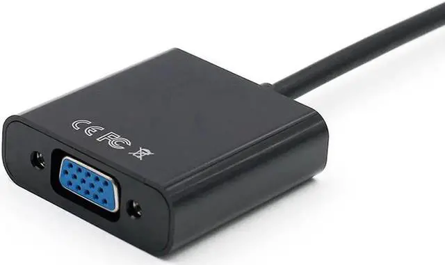 Alt view image 3 of 4 - Active DVI-D to VGA Converter - Gold Plated DVI-D Male to VGA Female Digital to Analog Adapter Cable - 1920x1080p - Black