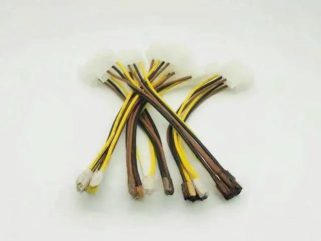 Alt view image 2 of 3 - JAENFONG FOR 5PCS PCI-E 6Pin Female to Molex 4pin x2 Splitter SATA Power Cable Power PCI Express Extension Cables 15CM for