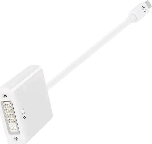 Alt view image 4 of 5 - 1080p Thunderbolt Mini DisplayPort to DVI-D Passive Converter - Mini DP to DVI Adapter - 1920x1200 - MDP to DVI - White