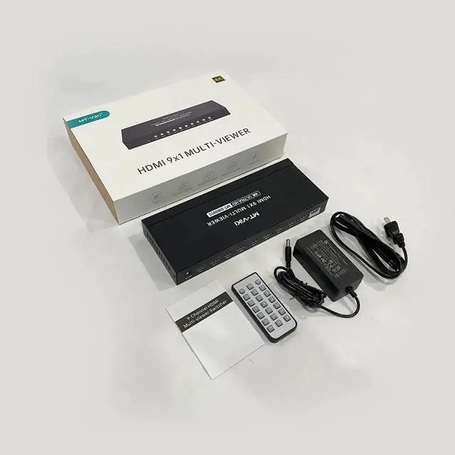 Alt view image 5 of 6 - MT-VIKI 4K HDMI Multi-Viewer 9x1 w/IR Remote, 4K@30Hz Seamless HDMI Switcher 9 in 1 Out for PS4/PS5/Security Camera