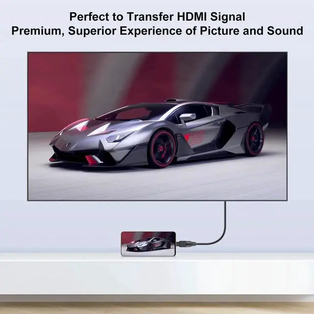 Alt view image 3 of 6 - JAENFONG HDMI Adapter (2 Pack), Gold Plated Micro HDMI to HDMI Female Converter, Compatible with Smartphones, Laptops, Cameras, 4k, 3D, Ethernet, ARC Support