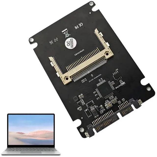 Alt view image 2 of 7 - JAENFONG CF 50Pin To 2.5 SATA 22Pin Hard Drive Converter Support CF I/II CF To 2.5/3.5inch SATA Adapter Card for Desktop Laptop
