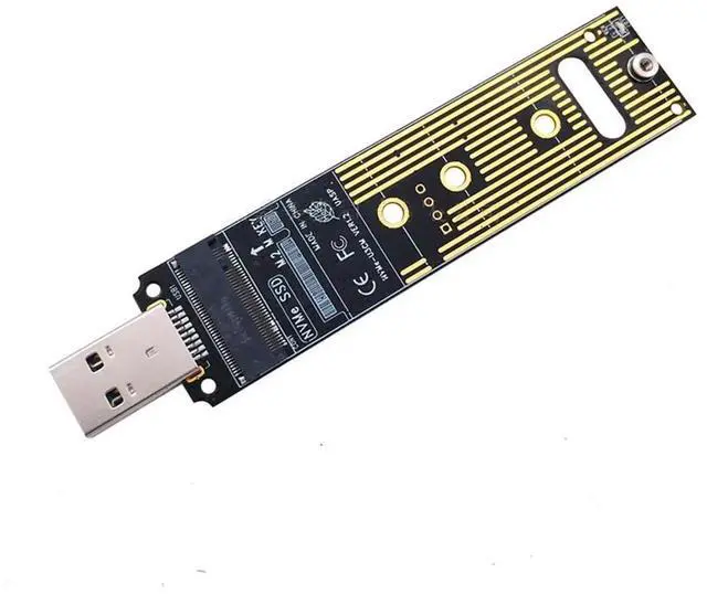 Alt view image 4 of 4 - JAENFONG M.2 NVME USB 3.1 Adapter USB3.1 M.2 NVME To USB Card Reader M.2 NVME To USB-A 3.0 Internal Converter Card for PCI-E/M.2 Nvme SSD