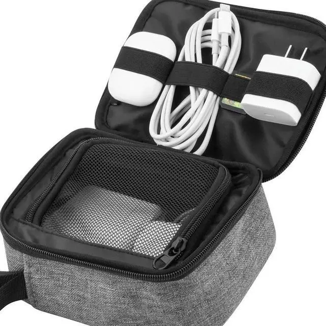 Alt view image 2 of 4 - JAENFONG Multifunctional Travel Bag Cable Organizer Bag Gadget Carry Bag for Cables Power USB Flash Drive Charger Accessories