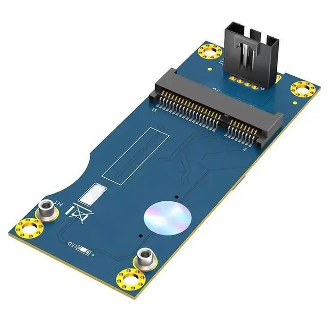 Alt view image 3 of 3 - JAENFONG FOR Mini PCIE to USB 2.0 Adapter + SIM Card Slot for WWAN/LTE Module Mini PCI Express to USB Riser Board with 9Pin Cable for Desktop