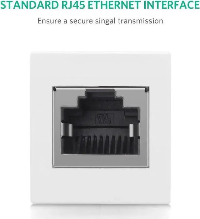 Alt view image 6 of 7 - RJ45 Female To Female Network Ethernet LAN Splitter Connector Transfer Head RJ45 Adapter Coupler for Cat7 Cat6 Cat5e(5-pack White)