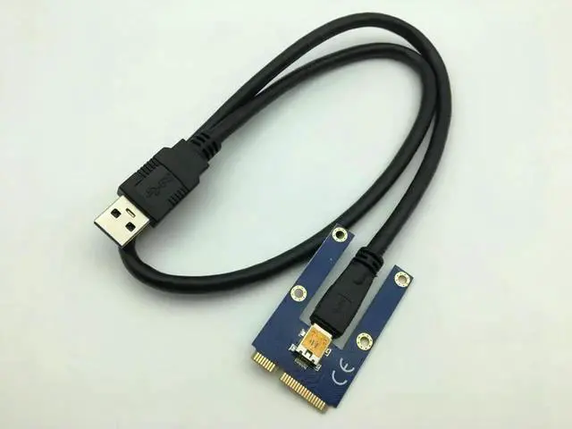 Main image of JAENFONG FOR Mini PCIe Riser PCI Express 1x to 16x for Laptop External Graphics Card GDC mini PCIe to PCI-e Extension Cable Riser Card