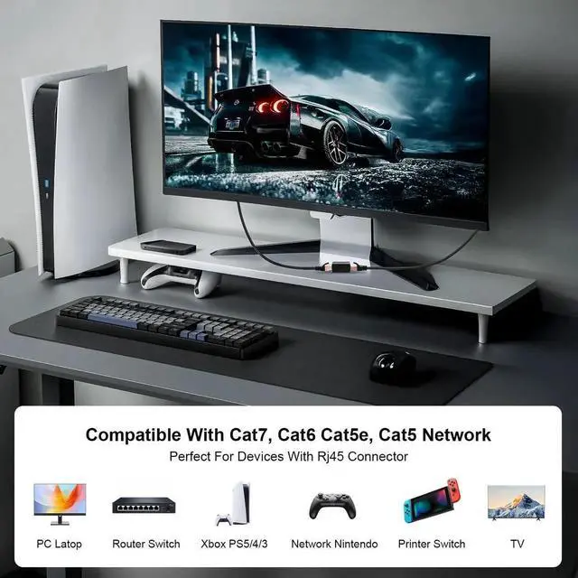 Alt view image 6 of 7 - RJ45 Coupler, 12 Pack Ethernet Extender Adapter, Ethernet Coupler Female to Female Connector for Cat7/ Cat6/ Cat5/ Cat5e Ethernet Cable