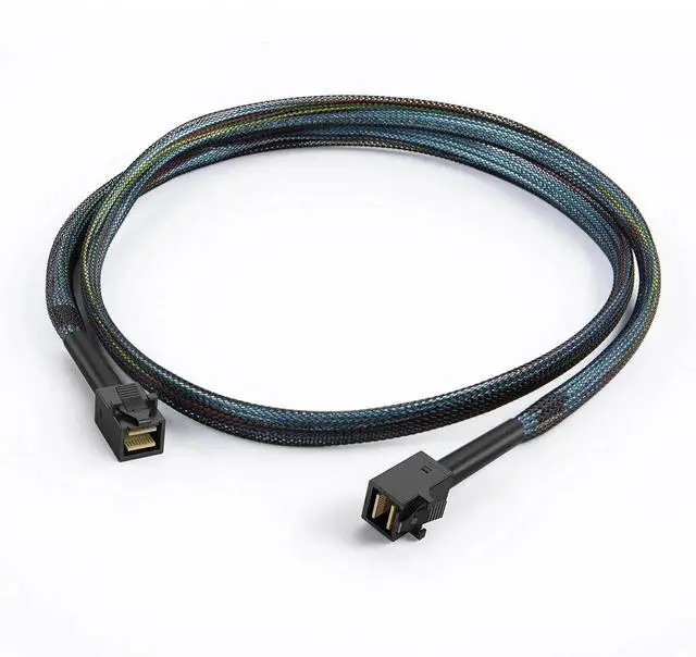 Alt view image 6 of 7 - JAENFONG Internal Mini SAS HD Cable, Mini SAS SFF-8643 to SFF-8643 Cable, 3.3FT