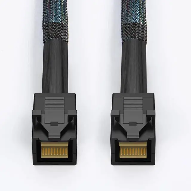 Alt view image 2 of 7 - JAENFONG Internal Mini SAS HD Cable, Mini SAS SFF-8643 to SFF-8643 Cable, 3.3FT