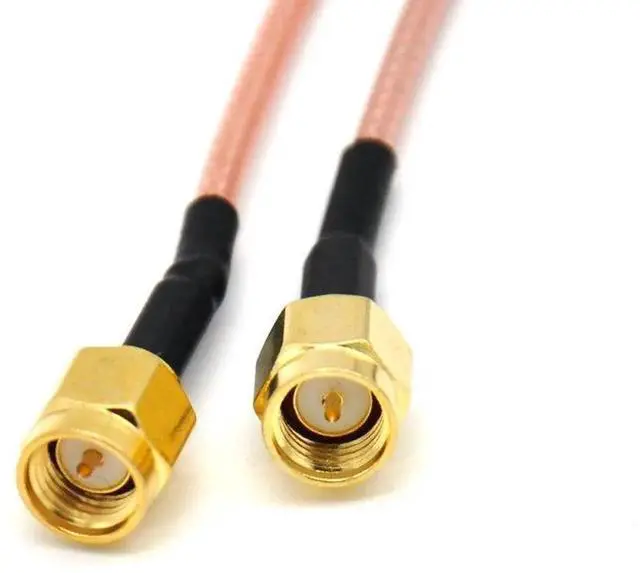 Alt view image 2 of 2 - RG316 Wire Jumper 100cm(40 inch) SMA Male to SMA Male with Connecting Line RF Coaxial Coax Cable Antenna Extender Cable Adapter Jumper