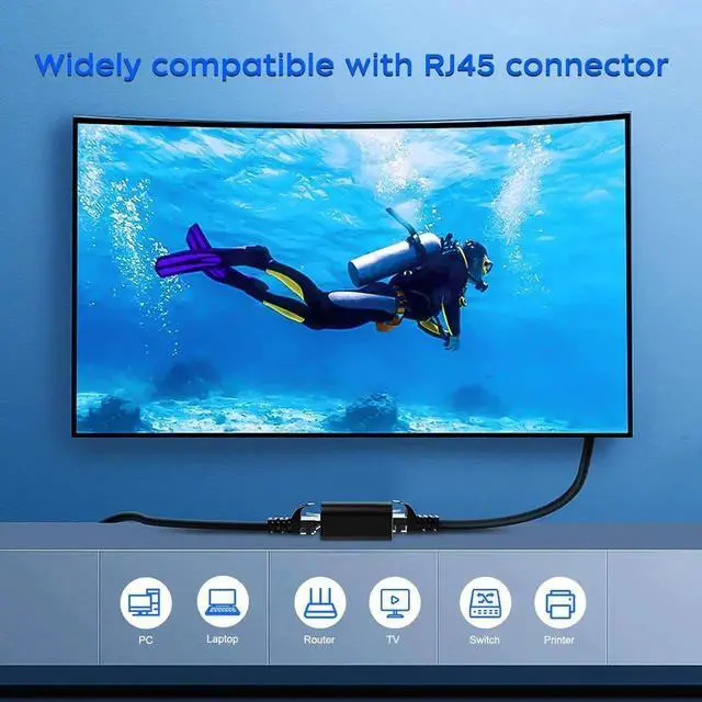 Alt view image 4 of 7 - RJ45 Cat6 Coupler Ethernet Extender Connector, 6 Pack in Line Coupler for cat7 cat6 cat5e cat5 Ethernet Cable Extender Female to Female (Black)