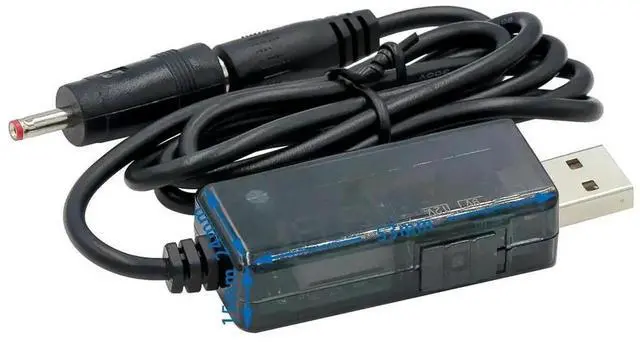 Alt view image 3 of 3 - JAENFONG USB DC 5V booster to 9V12V charging cable DC5.5/3.5mm Connecting router Power cord Power off continuous network