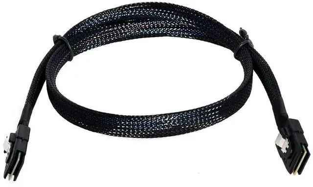 Alt view image 5 of 7 - JAENFONG SFF-8087 Mini SAS 36Pin Male to Mini SAS 36Pin SFF-8087 Male Server Hard Disk Raid Data Internal Cable 70cm