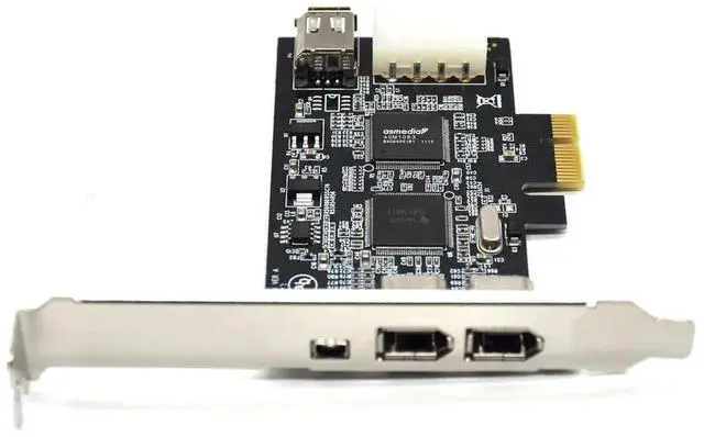 Alt view image 6 of 7 - PCIe Firewire Card for Windows 10, IEEE 1394 PCI Express Controller 4 Ports(3 x 6 Pin and 1 x 4 Pin), 1394a Firewire 800 Adapter for Windows 7/8/Mac OS with Low Profile Bracket and Cable