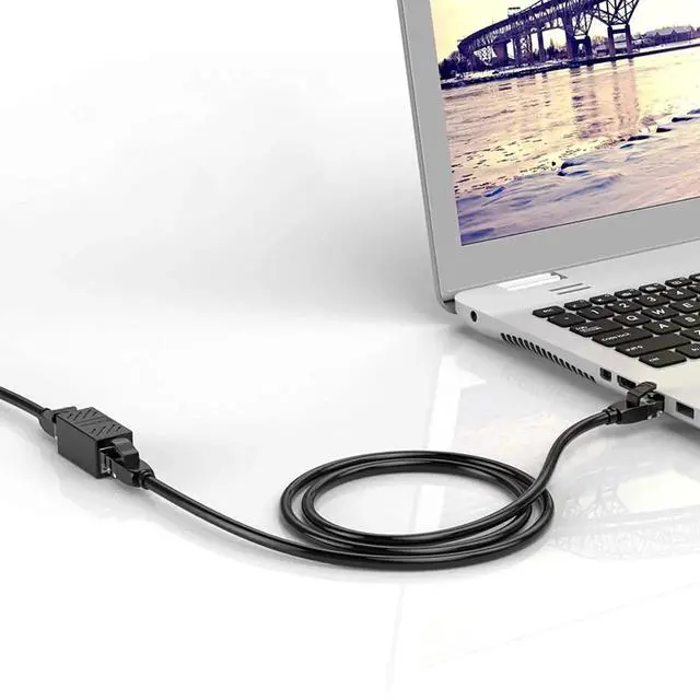 Alt view image 5 of 7 - 50 PCS Gigabit RJ45 Coupler, Ethernet Extender Connector in Line Coupler for Cat8/Cat7/Cat6/Cat5e/Cat5 Ethernet Cable Extender Adapter Female to Female (Black)