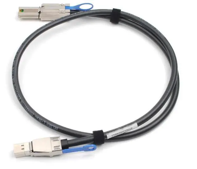 Alt view image 2 of 5 - JAENFONG External Mini SAS HD SFF-8644 to Mini SAS SFF-8088 Hybrid Cable 6Gbps SAS Cable, 1M/3.3ft