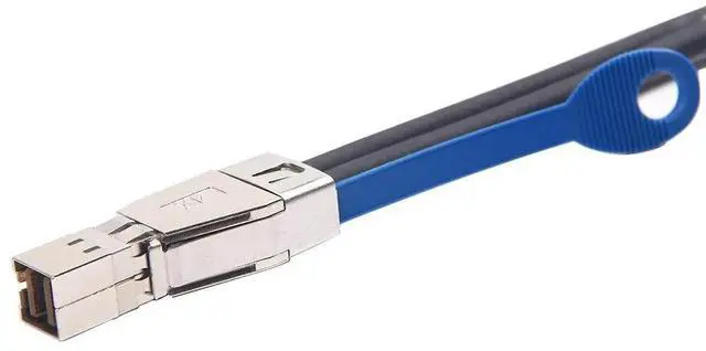 Alt view image 6 of 6 - JAENFONG 12G Mini SAS HD SFF-8644 to SFF-8644 Cable for NVMe Enclosure/Storage Array, SAN & JBOD Compatibility, 100-Ohm, 1-m(3.3-ft)