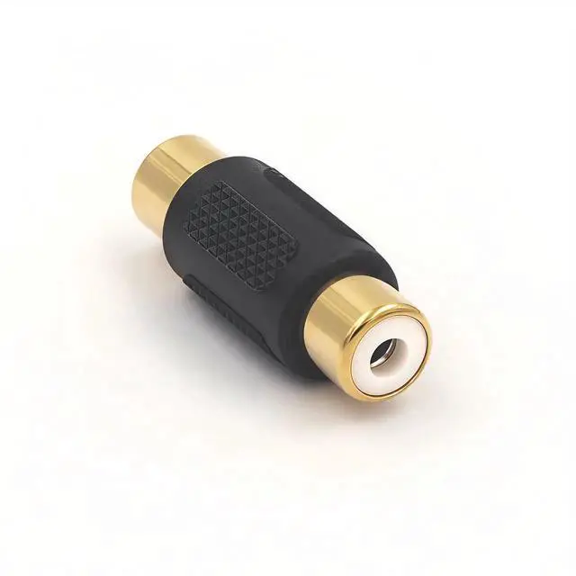 Alt view image 6 of 6 - 6-Pack Gold Plated RCA Female to RCA Female Coupler,Compatible with Phono,Speaker,RCA Cable,Amplifier
