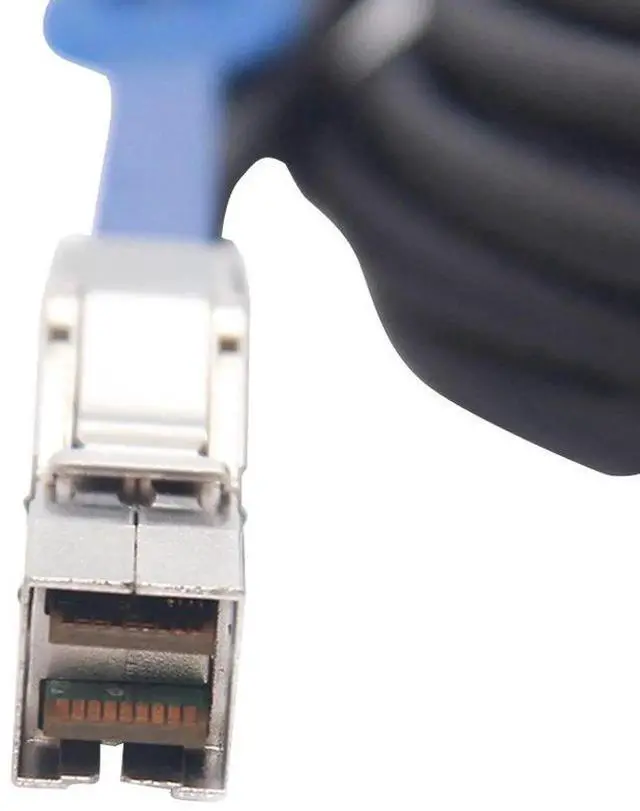 Alt view image 5 of 6 - JAENFONG 12G Mini SAS HD SFF-8644 to SFF-8644 Cable for NVMe Enclosure/Storage Array, SAN & JBOD Compatibility, 100-Ohm, 2-m(6.6ft)