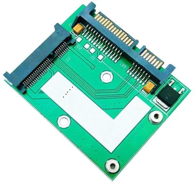 Alt view image 3 of 3 - JAENFONG FOR MSATA SSD to 2.5'' SATA 6.0Gb Adapter Converter Card Riser Module Board Mini PCIE SSD MSATA to SATA 3.0 Expansion Card Board