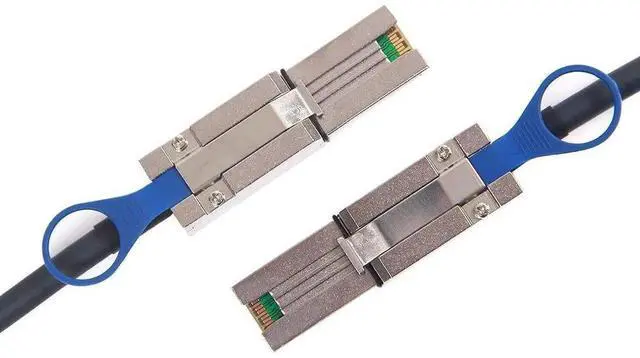 Alt view image 2 of 4 - JAENFONG SFF-8088 to SFF-8088 External Mini SAS HD Cable, 3G/6Gbps SAS2.0 26Pin Hybrid Cable Attached SCSI for Raid, DAS, and Servers, 100-Ohm, 3-m(10ft)